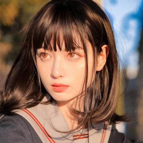 MEDIUM DARK BROWN UNIFORM WIG WM1216