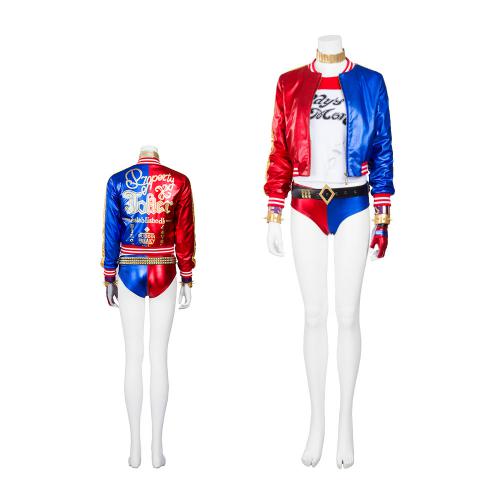 Wigtoday.com, The Suicide Squad Harley Quinn Cosplay Costume Full Set COS077 The Suicide Squad Harley Quinn Cosplay Costume Full Set COS077