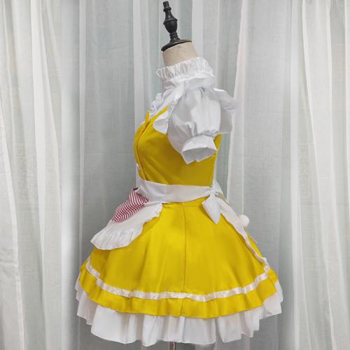 Yellow dream maid dress COS018