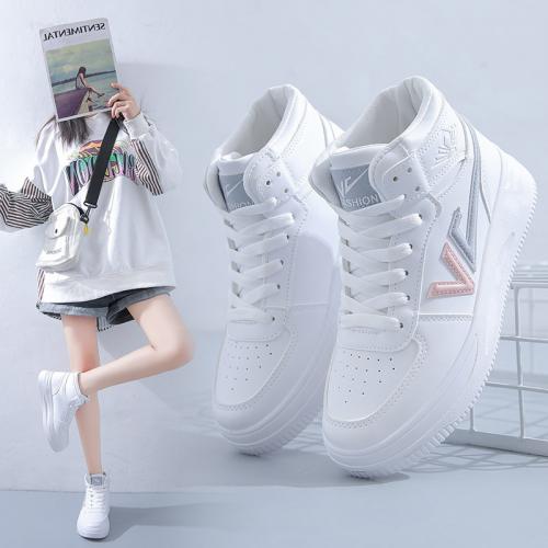 Wigtoday.com, High Top Popular Non Slip Soft Bottom Fashion Small White Shoes F1020 High Top Popular Non Slip Soft Bottom Fashion Small White Shoes F1020