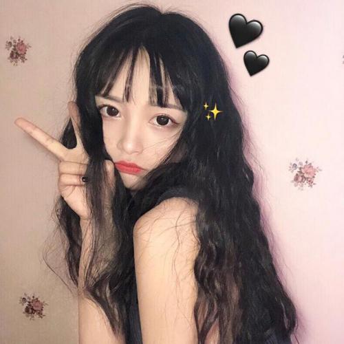 LONG BLACK HIME CUT CURLY WIG WM1132