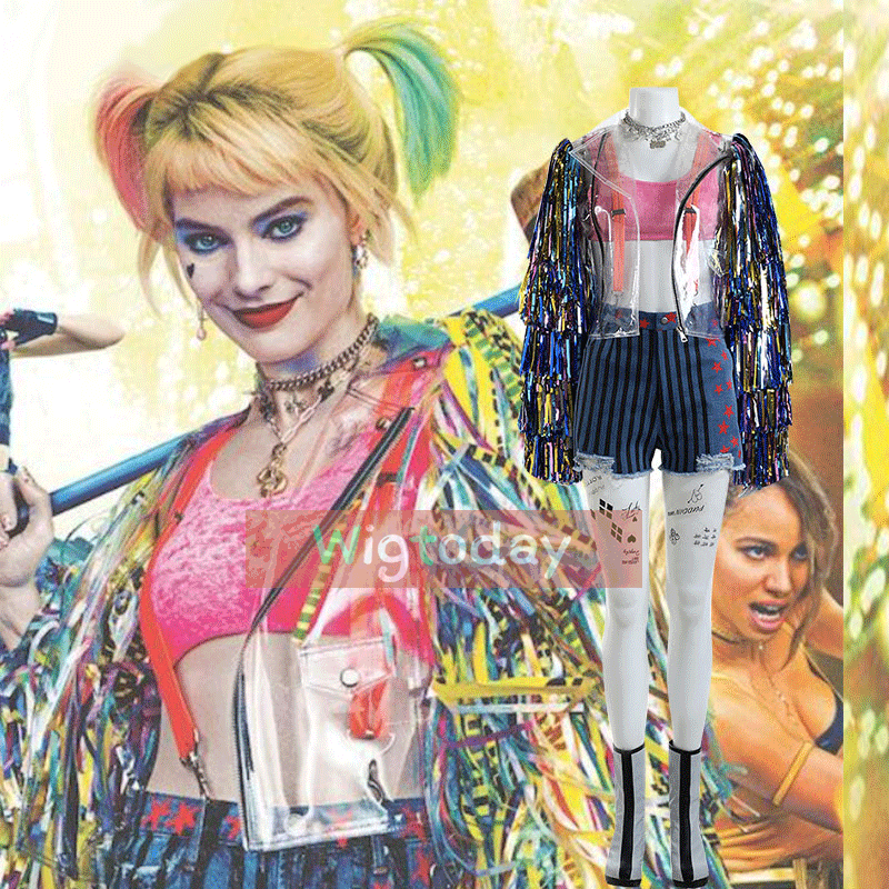 Birds Of Prey Harley Quinn Cosplay Costume Full Set COS076
