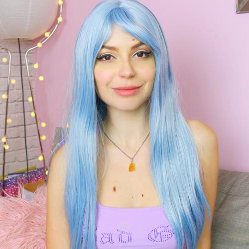 LOLITA LONG LIGHT BLUE STRAIGHT WIG WM1270