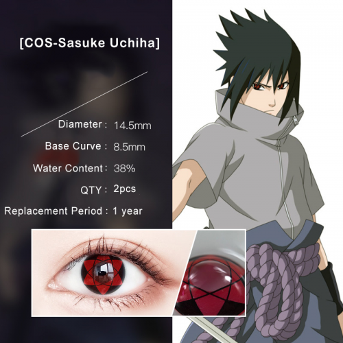 COSPLAY SASUKE UCHIHA SHARIGAN CONTACTS TWO PIECES LEN1004