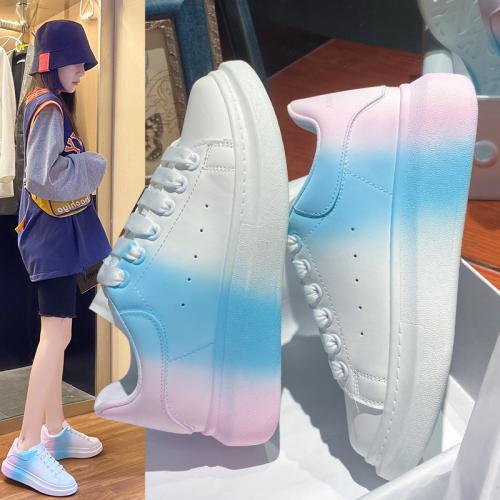 Wigtoday.com, The New Thick Soles Small White Shoes Gradually Change Color Daily Casual Shoes Platform Shoes F1017 The New Thick Soles Small White Shoes Gradually Change Color Daily Casual Shoes Platform Shoes F1017