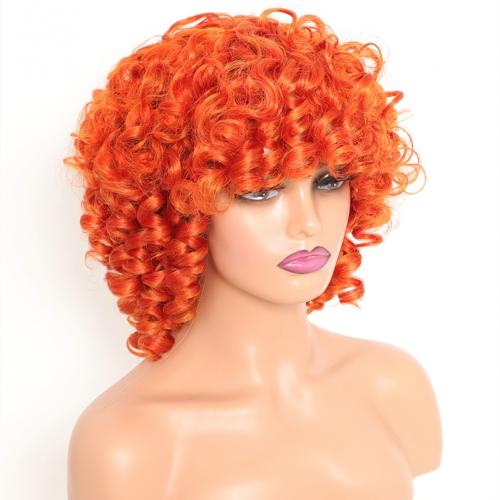 Wigtoday.com, Short Curly Wigs 613 Blonde Black Orange Pink Synthetic Wigs for Women WG1127 Short Curly Wigs 613 Blonde Black Orange Pink Synthetic Wigs for Women WG1127