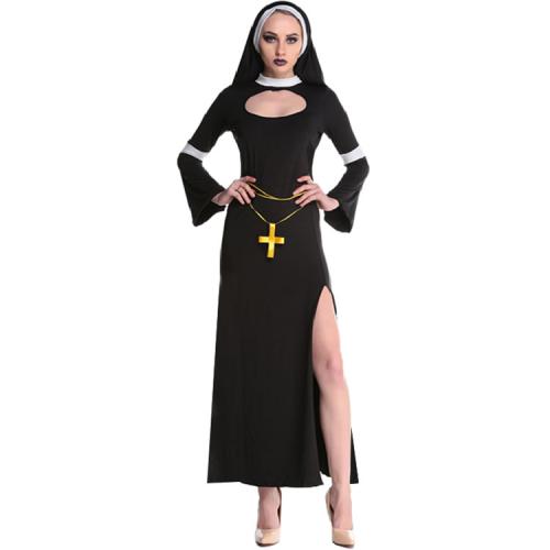 Wigtoday.com, Halloween costume The dress of an Occidental nun cosplay COS055 Halloween costume The dress of an Occidental nun cosplay COS055
