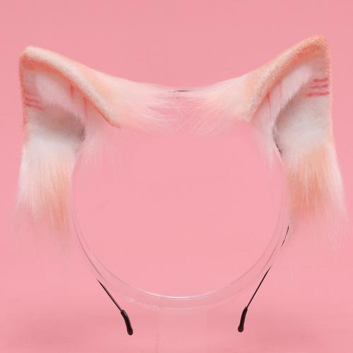 HAND MADE PLUSH ORANGE CAT EAR HAIR BAND FOR COSPLAY AC245-AC250