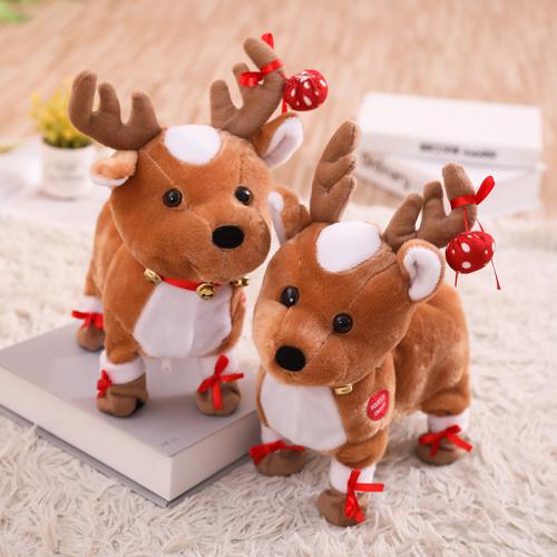 Electric Christmas Elk Music Stuffed Animals XM1025