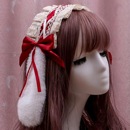 LOLITA HAND MADE LACE RABBIT HAIR BAND AC179 to AC185 FOR COSPLAY